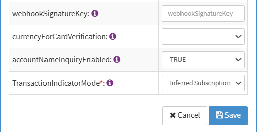 Account Name Inquiry Enabled Connector config