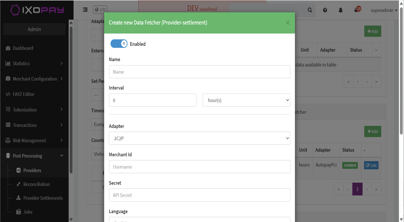 Add Settlement Data Fetcher