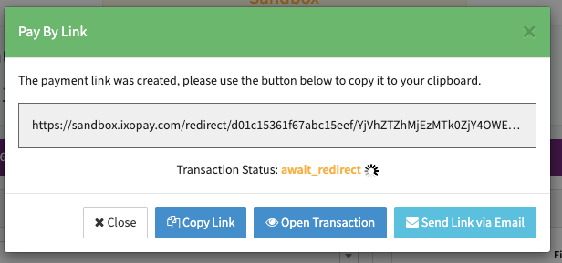 Confirmation popup