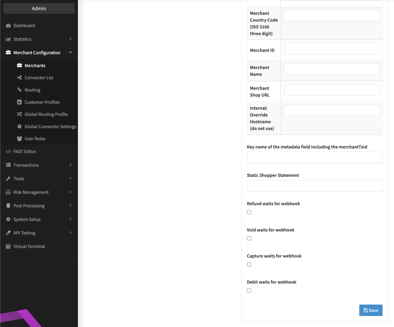 Connector Detail Overview - Adyen Checkout - Vault Configuration Part II