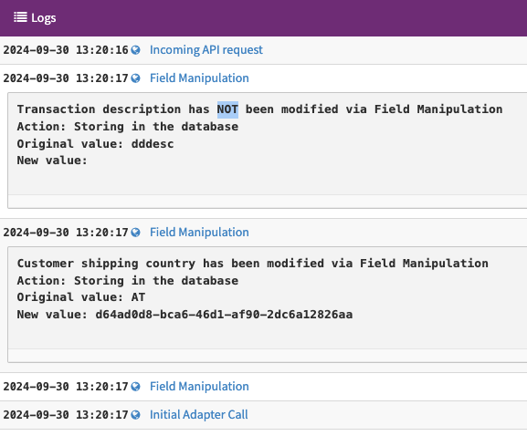 Transaction Logs