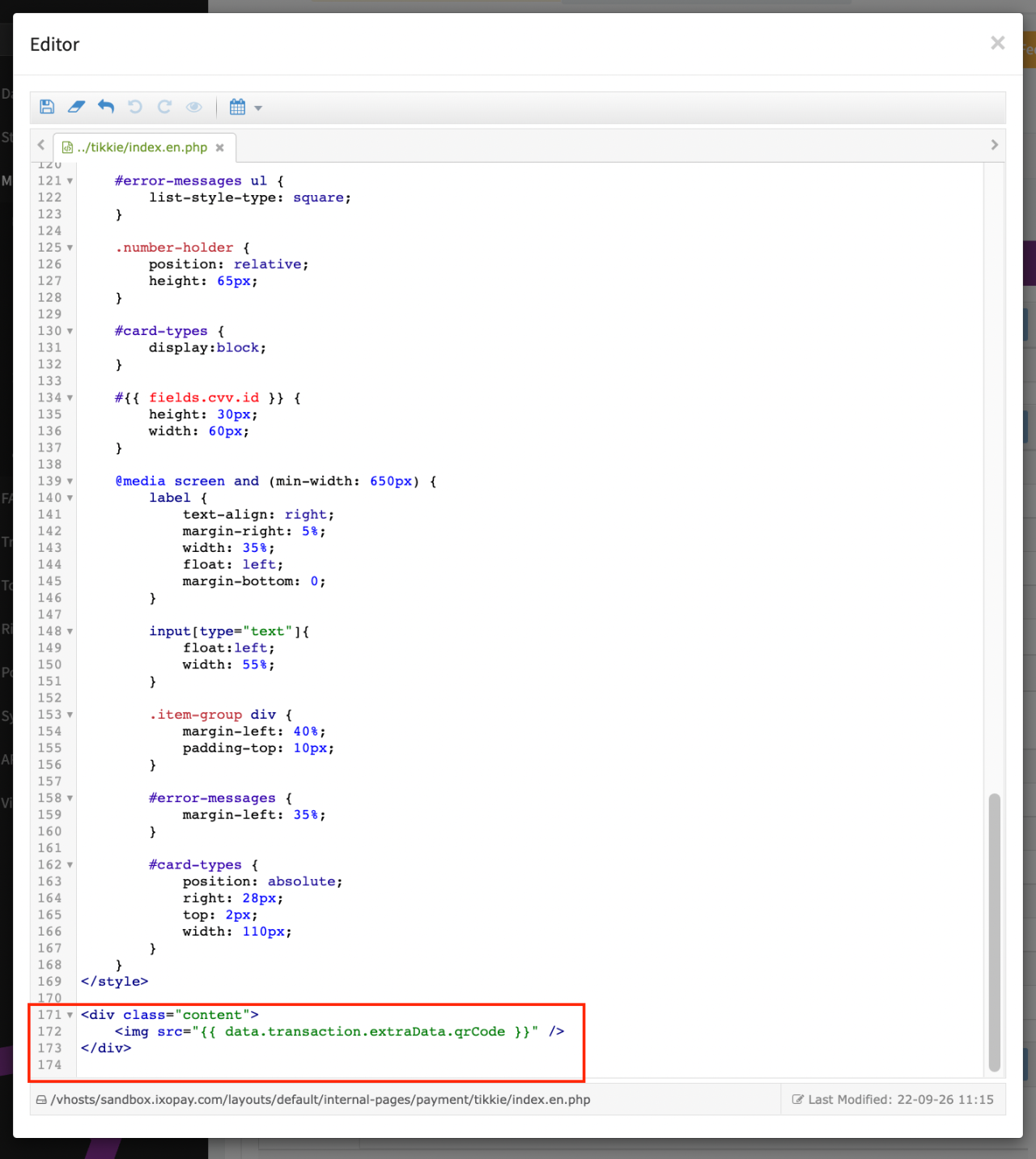 HPP code snippet