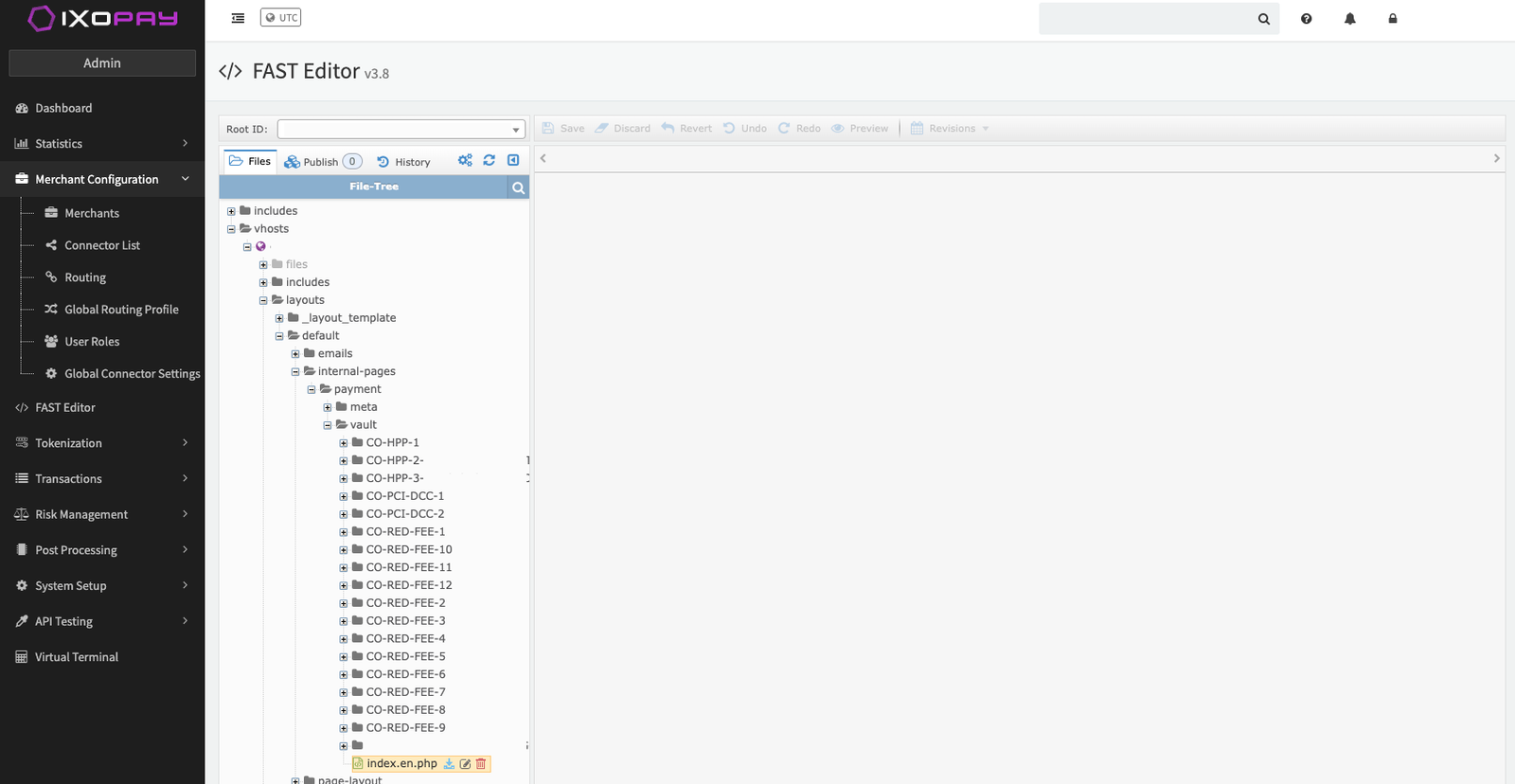 FAST Editor File Tree