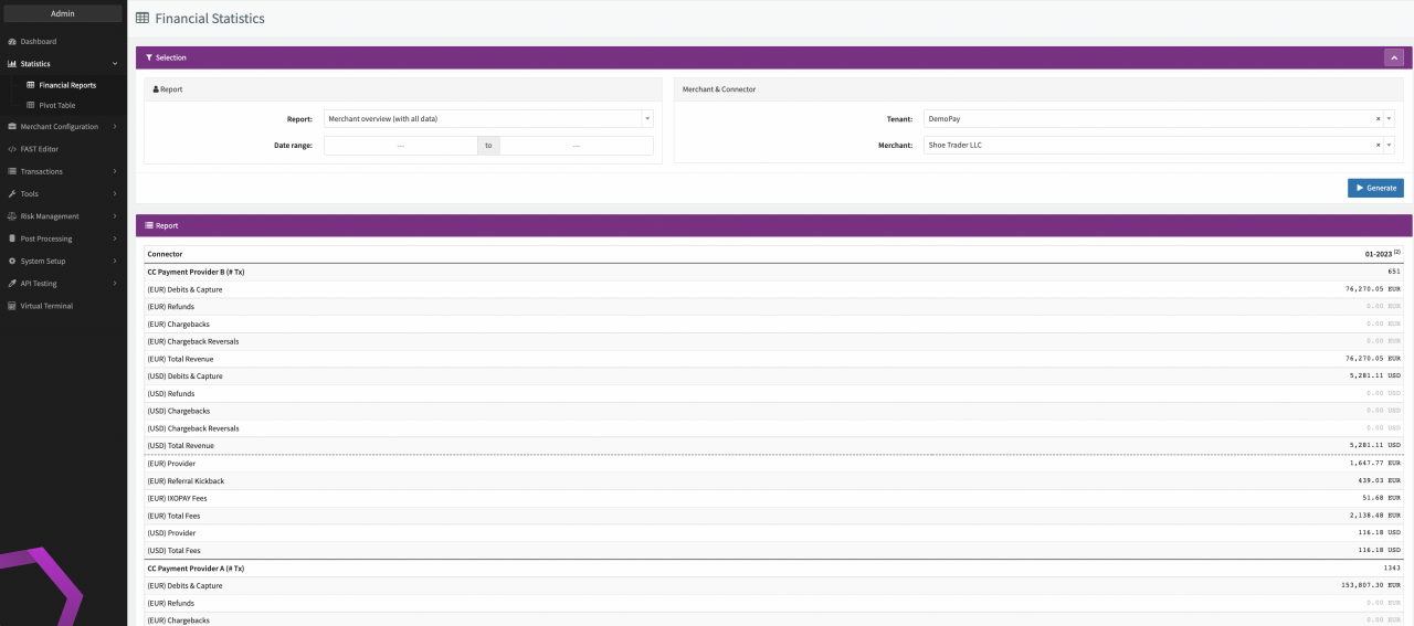 Merchant Overview