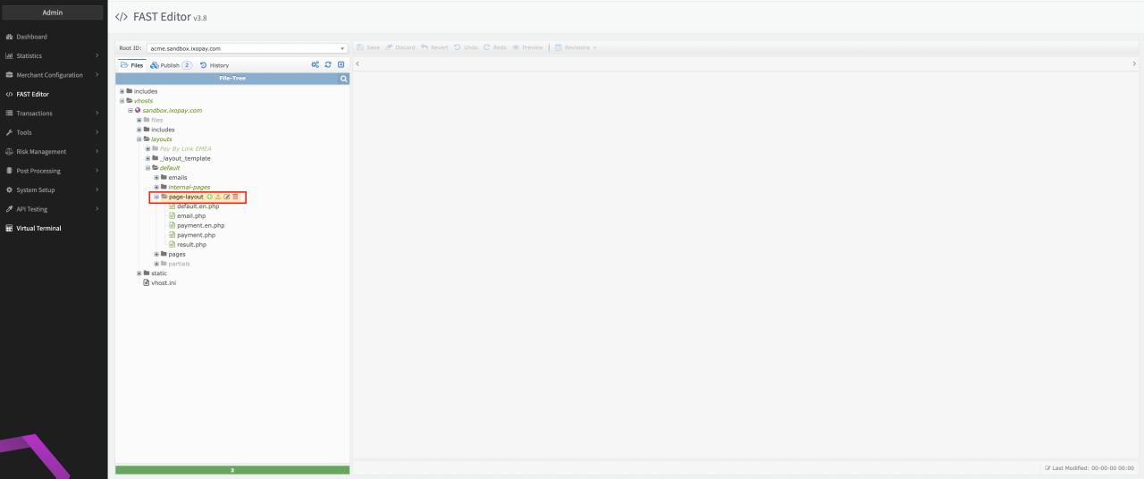 Page layout path