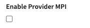 Provider MPI