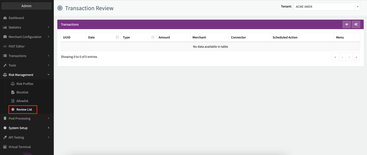 Review List