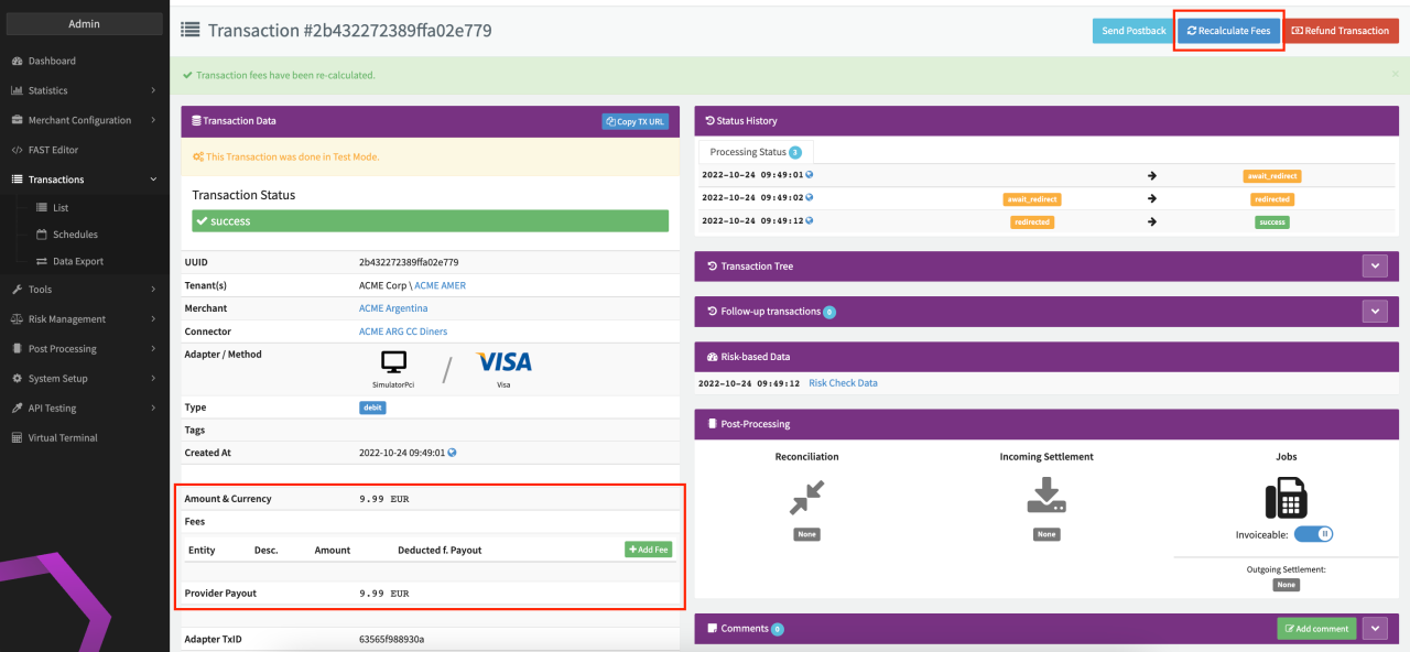 Transaction Details